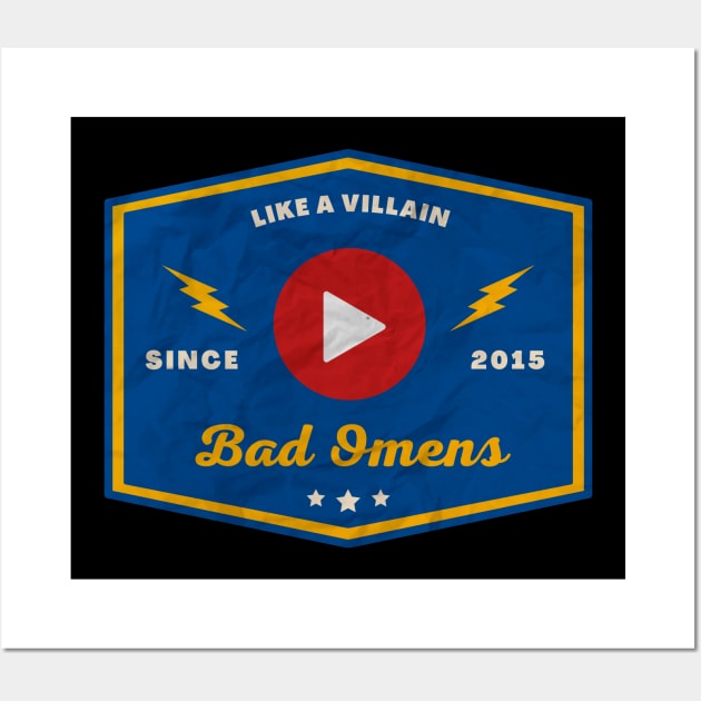 Bad Omens // Play Button Wall Art by Blue betta